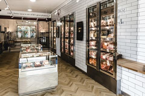 Shop floor displays of Farmison & Co butcher